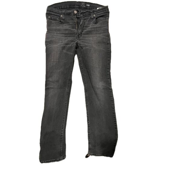 George Slim Black Jeans Mens 30x30 - Picture 1 of 4